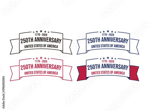 250th anniversary united states of america design, USA Background, vector illustration, isolated on transparent background