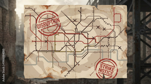 Closeup of foreclosure notice document.