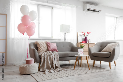 Interior of living room dec...