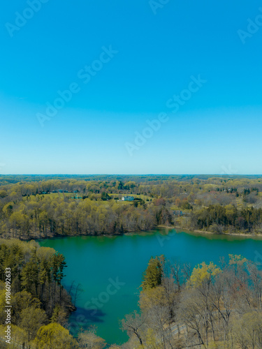 Peaceful River Flowing Through Nature