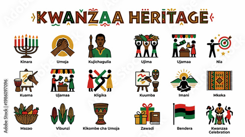 Kwanzaa Heritage Celebration Icons