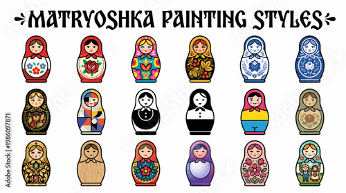 Matryoshka Painting Styles Collection