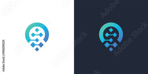 map point location icon, gps signal pin digital technology symbol, creative concept map system graphic design
