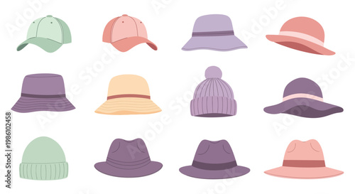 Collection of Stylish Hats for Various Occasions and Seasons
