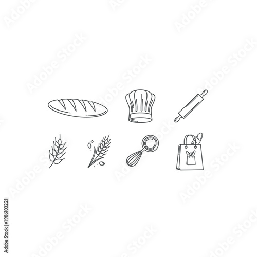 Baker pastry chef kitchen tools bread.