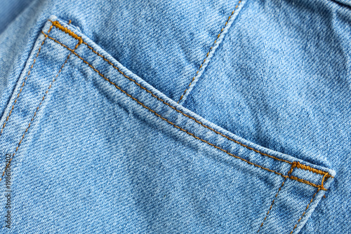 Stylish blue jeans as backg...