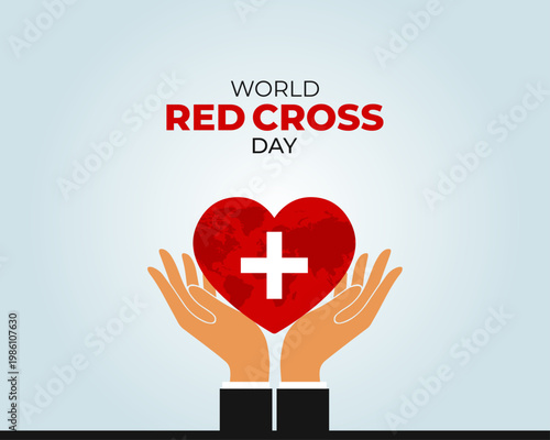 World Red Cross Day concept. 8th May. Template for background with banner, poster and card. Vector illustration.
