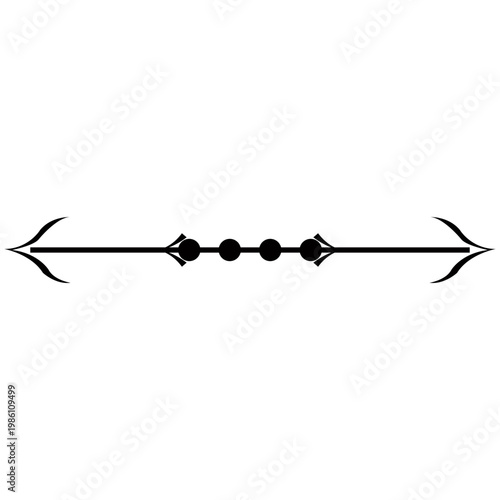 Minimalist Black Decorative Page Divider