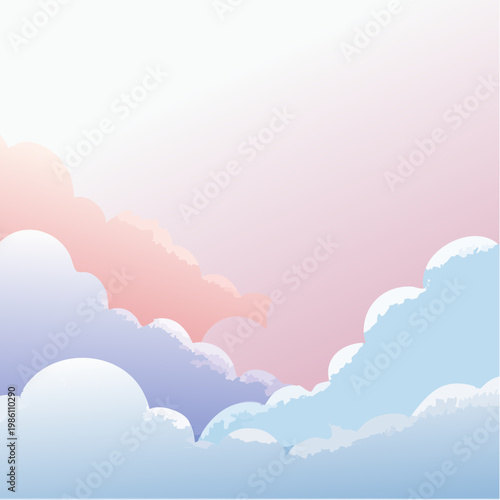 Ein weicher, wolkiger Hintergrund mit sanften Farbverläufen in luftigen Pastelltönen.
