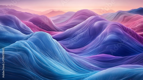 Futuristic neon abstract wave background with glowing pink blue light lines, vibrant digital energy flow, technology wallpaper for music gaming banner design