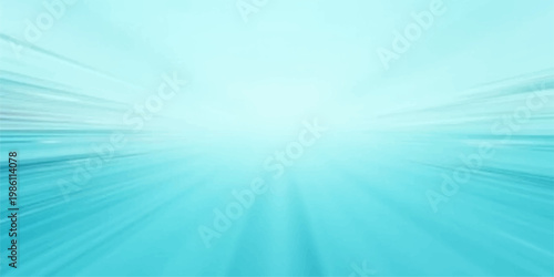 Bright blue abstract background with sunny light rays and glowing summer sun beams reflecting over a clear ocean water illustration vector