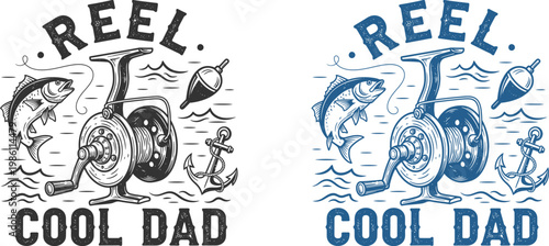 Fathers day gift ideas cool dad fishing reel design perfect for the angler dad