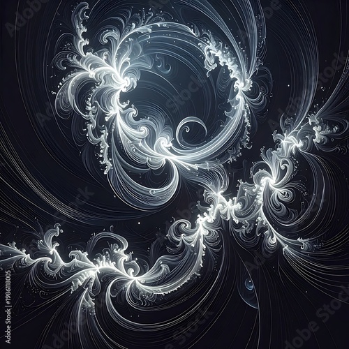 Ethereal light swirls