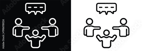 Meeting monochrome line style