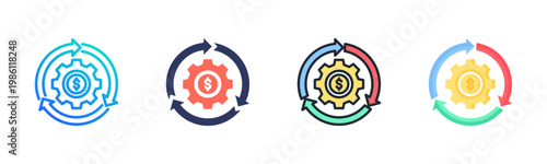 Continuity Icon Set Multiple Style Collection