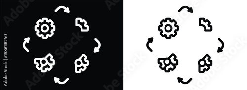 Procedure monochrome line style