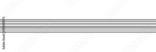 Realistic white molding baseboard for home or office decor empty border frame trim work wooden moulding board ceiling, wall decorative modern interior design domestic paneling. Vector Illustration.