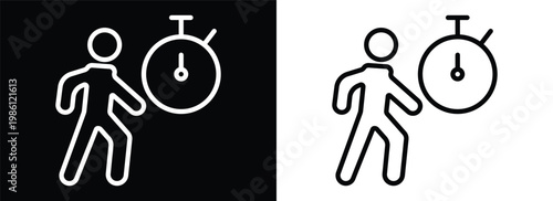 Deadline monochrome line style