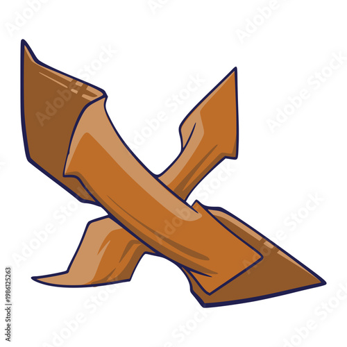 X Graffiti Letter Illustration 