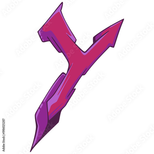 Y Graffiti Letter Illustration 