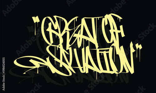 GREAT OF SALVATION graffiti tag style design