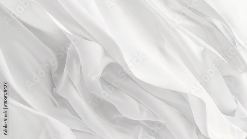 A close-up view of a white fabric with intricate texture and pattern