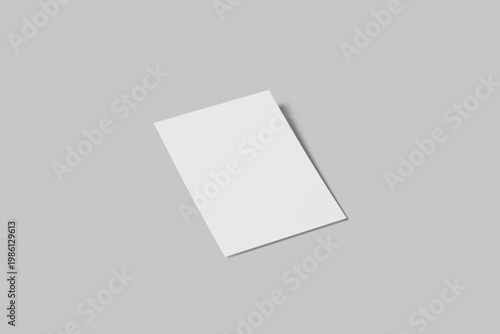 A4 Flyer Realictic Mockup Blank