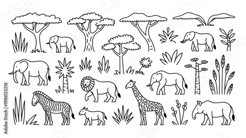 Colorful vintage typewriter with keys, ribbons, and paper in a busy composition Vector