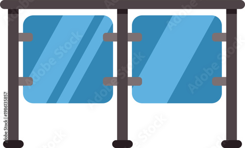 Glass railing keeping people safe with a contemporary architectural design