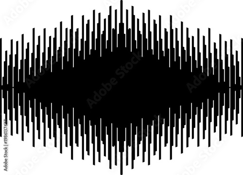 Vector black striped pattern on white background. Place for text. Vertical lines. Modern vector background for covers, labels, advertising, packaging, printing, interior. Design element.