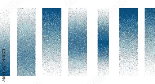 Abstract Blue Gradient Dots Background with Fading Effect