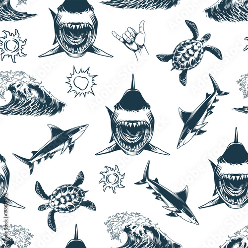 Surfing fabric patterns