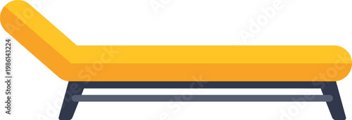 Sun lounger providing a comfortable place for relaxation on vacation