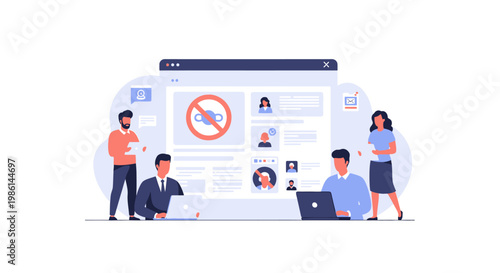 Team Collaborating on a Website Lockdown or Privacy Dashboard