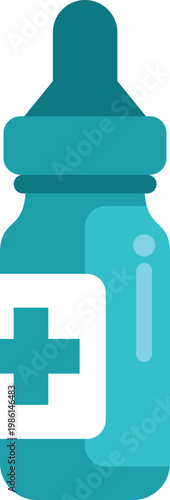 Dropper bottle containing liquid medicine for medical treatment or health aid