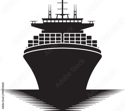 cargo ship sailing on water