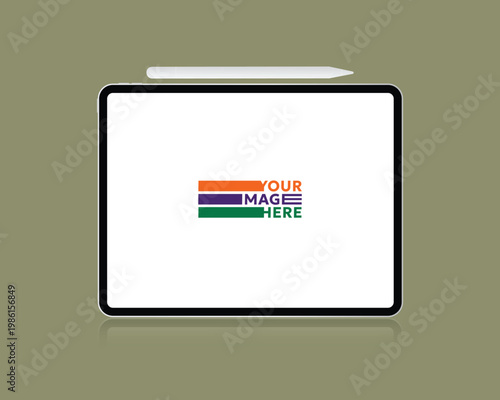 Ipad Vector Illustration Mockup 