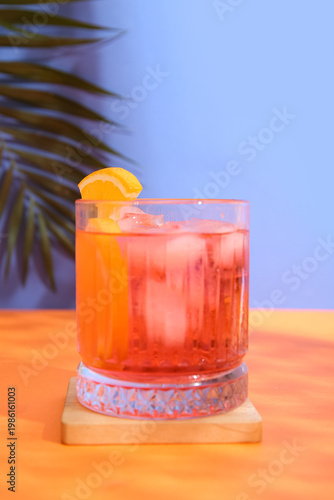Glass of delicious Negroni ...