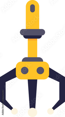 Claw machine grabber tool representing gaming, technology, and automation