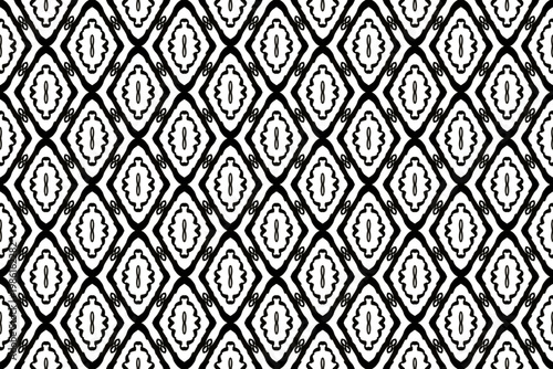 Seamless Graphic Background Decoration Interior Symmetric Visual Digital Endless Texture Cloth Tile Wallpaper Shape Design Luxury Perspective Template Geometric Textile Art Fabric Fashion Pattern.