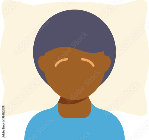 Person sleeping on a soft pillow, finding comfort and relaxation