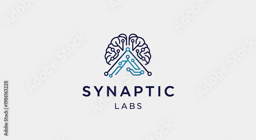 Synaptic Labs logo with brain illustration.