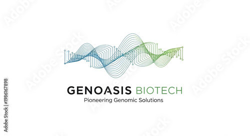 Genoasis Biotech company logo design.