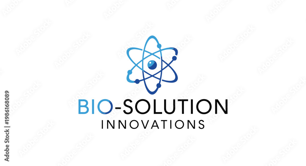 Fototapeta premium Bio Solution Innovations company logo design.
