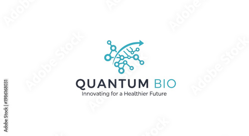 Quantum Bio innovative health logo design.