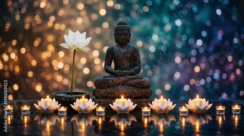 Buddha statue meditation a tranquil inspiration for spiritual peace
