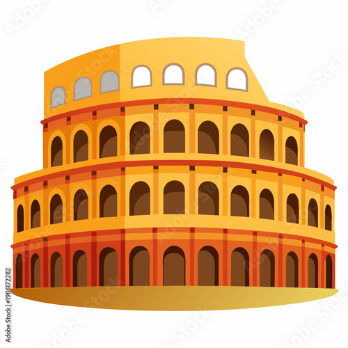 The colosseum is an ancient roman amphitheater