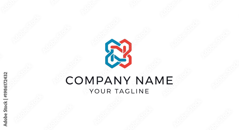 Fototapeta premium Company logo template with colorful design.