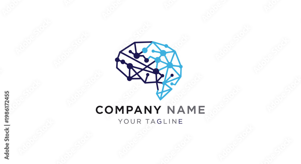 Fototapeta premium Company logo template with globe and tagline.