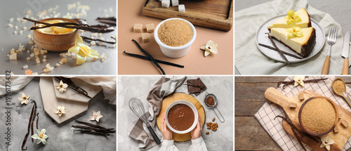 Collage of different vanill...
